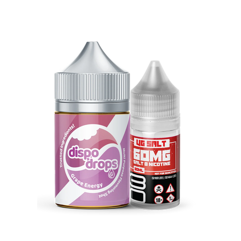 Dispo-Drops - Grape Energy Nic Salt Combo