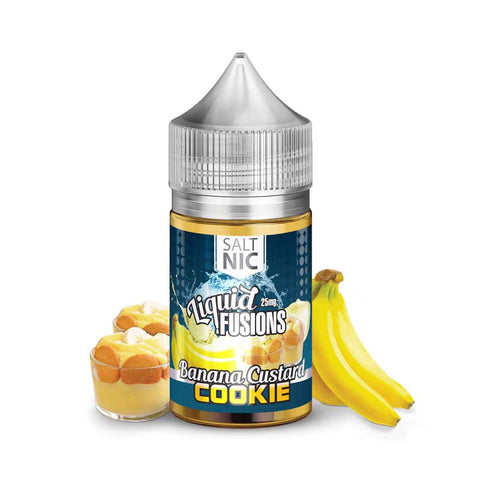 Liquid Fusions - Banana Custard Cookie Nic Salt